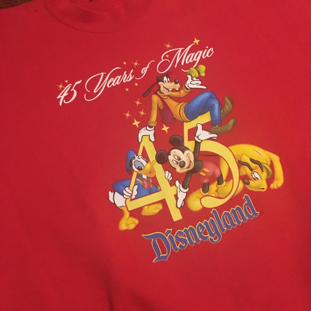 Vintage Disneyland 45th Anniversary Crewneck Sz L